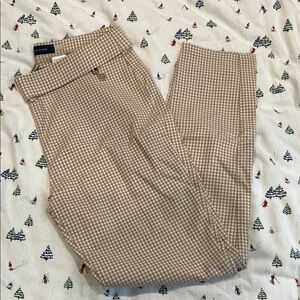 Southern Tide Tan Gingham Chinos